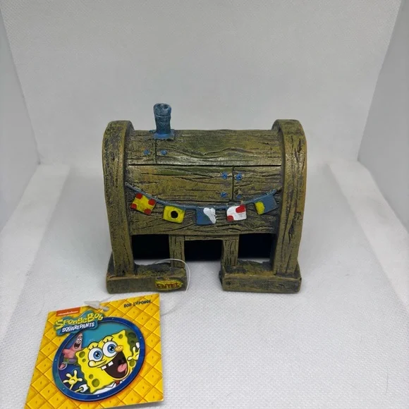 Krusty Krab-Spongebob Squarepants-Penn-Plax Aquarium Ornament (#SBAR22)-NWT. - Picture 1 of 5